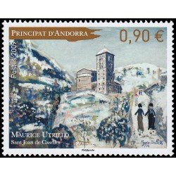 Andorra Francesa 675 2009 Arte Sant Joan de Caselles Cuadro de Maurice Utrillo MNH Andorra Francesa 675 2009 Arte Sant Joan de Caselles Cuadro de Maurice Utrillo MNH