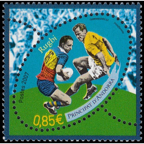 Andorra Francesa 644 2007 Copa del mundo de rugby MNH