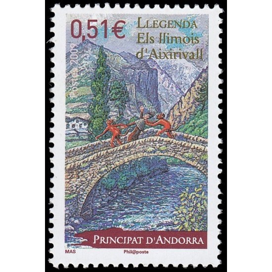 Andorra Francesa 669 2009 Leyen da Los demonios de Aixirivall MNH Andorra Francesa 669 2009 Leyen da Los demonios de Aixirivall MNH