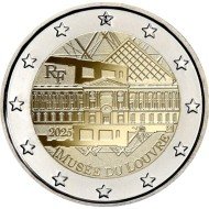 Francia 2025 2 € euros conmemorativos Museo del Louvre