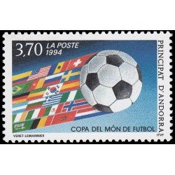 Andorra Francesa 446 1994 Copa del mundo de futbol en EE.UU MNH Andorra Francesa 446 1994 Copa del mundo de futbol en EE.UU MNH