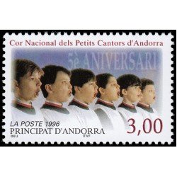 Andorra Francesa 480 1996 5 aniv. del Coro Nacional de Pequeños Cantantes Andorrranos MNH