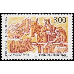 Andorra Francesa 481 1996 Feria de ganado MNH