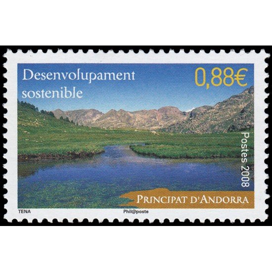 Andorra Francesa 663 2008 Desarrollo sostenible MNH