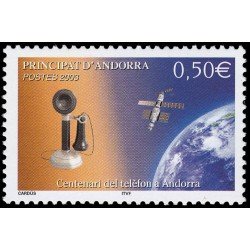 Andorra Francesa 586 2003 Centenario del teléfono en Andorra MNH Andorra Francesa 586 2003 Centenario del teléfono en Andorra MNH