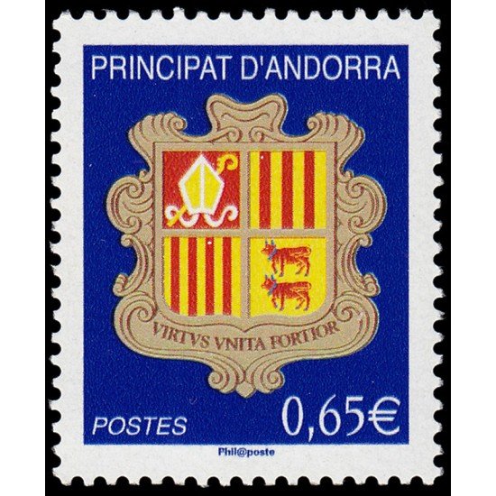 Andorra Francesa 633 2007 Escudo MNH Andorra Francesa 633 2007 Escudo MNH
