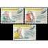Vaticano 963/65 1993 Serie Viajes de S S Juan Pablo II MNH