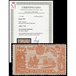 España Spain 266 1905 300 aniv. de la publicación de El Quijote Cervantes MNH España Spain 266 1905 300 aniv. de la publicación de El Quijote Cervantes MNH