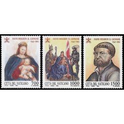 Vaticano 966/68 1993 450 aniv. muerte H. Holbein el Joven Obras MNH Vaticano 966/68 1993 450 aniv. muerte H. Holbein el Joven Obras MNH