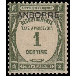 Andorra Francesa Tasas 9 1931/32 MNH Andorra Francesa Tasas 9 1931/32 MNH