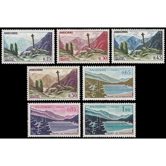 Andorra Francesa 158/64 1961/71 Paisajes MH Andorra Francesa 158/64 1961/71 Paisajes MH
