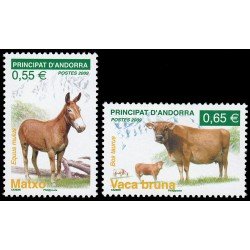 Andorra Francesa 667/68 2009 Fauna MNH Andorra Francesa 667/68 2009 Fauna MNH