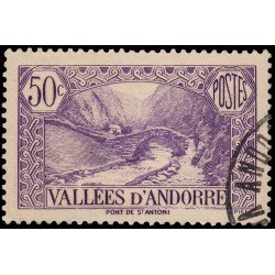Andorra Francesa 64 1937-43 Paisajes Usado Andorra Francesa 64 1937-43 Paisajes Usado