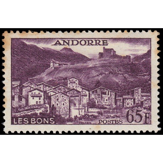 Andorra Francesa 152A 1955-58 Paisajes MNH Andorra Francesa 152A 1955-58 Paisajes MNH