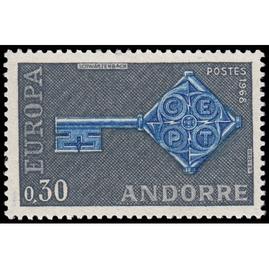 Andorra Francesa 188 1968 Europa MNH Andorra Francesa 188 1968 Europa MNH