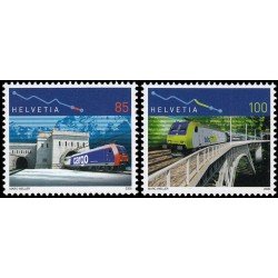 Suiza Switzerland 1878/79 2006 Aniversarios Ferrocarril Puentes MNH