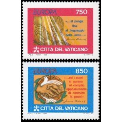 Vaticano 998/99 1995 Europa Paz y libertad MNH Vaticano 998/99 1995 Europa Paz y libertad MNH