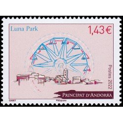 Andorra Francesa 878 2022 Patrimonio arquitectónico Luna Park MNH Andorra Francesa 878 2022 Patrimonio arquitectónico Luna Park MNH
