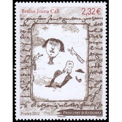 Andorra Francesa 879 2022 Historia Joana Call, bruja MNH Andorra Francesa 879 2022 Historia Joana Call, bruja MNH