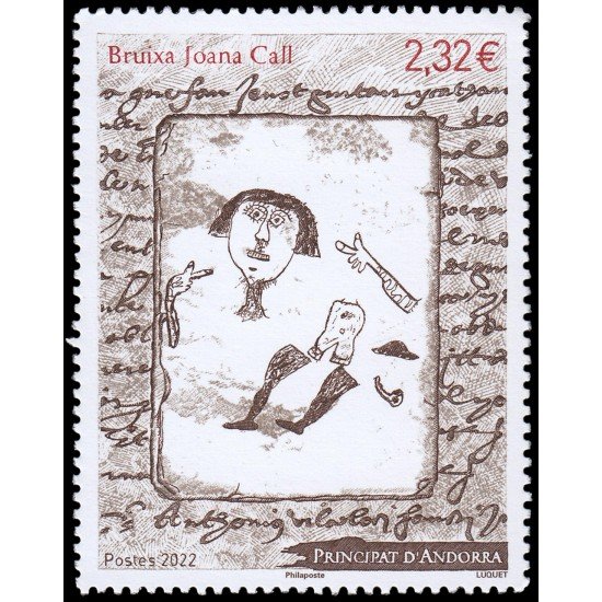 Andorra Francesa 879 2022 Historia Joana Call, bruja MNH Andorra Francesa 879 2022 Historia Joana Call, bruja MNH