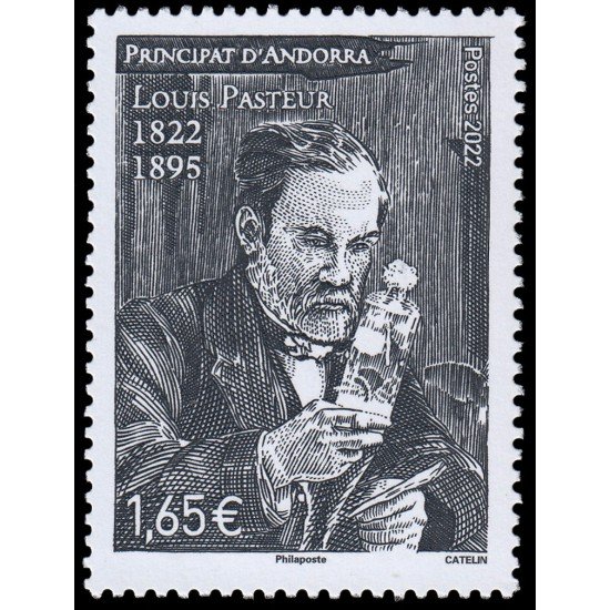 Andorra Francesa 883 2022 Personalidades Bicentenerario del nacimiento de Louis Pasteur MNH Andorra Francesa 883 2022 Personalidades Bicentenerario del nacimiento de Louis Pasteur MNH