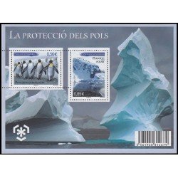 Andorra francesa HB 2 2009 Protección de zonas polares y glaciarres MNH Andorra francesa HB 2 2009 Protección de zonas polares y glaciarres MNH