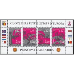 Andorra Francesa 609/12 2006 Deportes 11 Juegos de pequeños Estados de Europa MNH Andorra Francesa 609/12 2006 Deportes 11 Juegos de pequeños Estados de Europa MNH