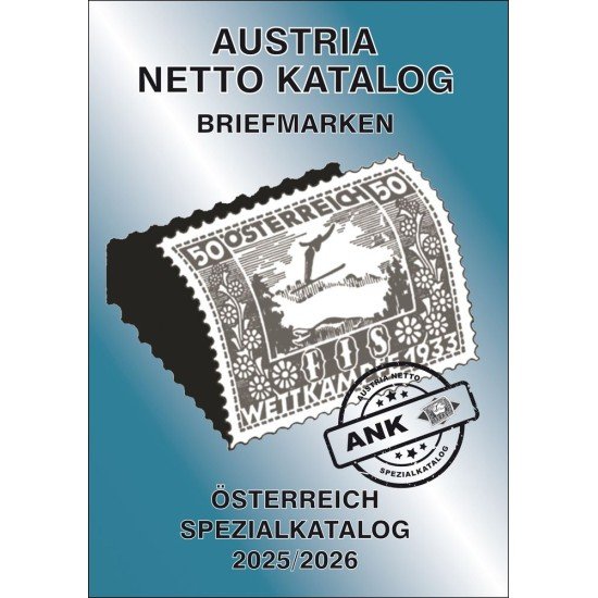 Catálogo Netto de Austria (ANK) Sellos Catálogo Especial de Austria 2025/2026
