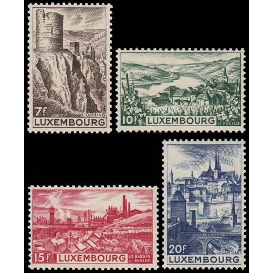 Luxemburgo 406/09 1948 Paisajes MNH Luxemburgo 406/09 1948 Paisajes MNH