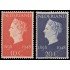 Holanda Netherlands 495/96 1948 50 aniv. del reino de la Reina Wilhelmine MNH