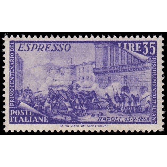 Italia Italy E 35 1948 Centenario del Risorgimento MNH Italia Italy E 35 1948 Centenario del Risorgimento MNH
