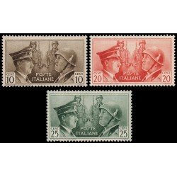 Italia Italy 437A-37C 1948 Fraternidad de armas Italo-Germana MNH Italia Italy 437A-37C 1948 Fraternidad de armas Italo-Germana MNH
