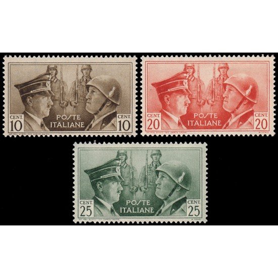 Italia Italy 437A-37C 1948 Fraternidad de armas Italo-Germana MNH Italia Italy 437A-37C 1948 Fraternidad de armas Italo-Germana MNH