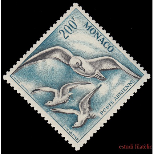 Monaco A 56 1955 Aves marinas Gaviotas MH
