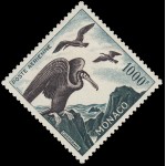 Monaco A 58 1955 Aves marinas  Cormoranes MH