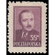Polonia Poland 537 1948-49 Efigie del presidente Boleslaw Bierut MNH