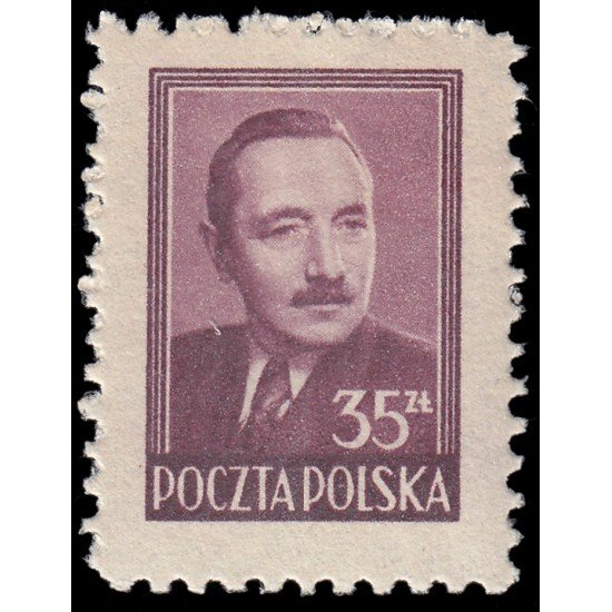 Polonia Poland 537 1948-49 Efigie del presidente Boleslaw Bierut MNH Polonia Poland 537 1948-49 Efigie del presidente Boleslaw Bierut MNH