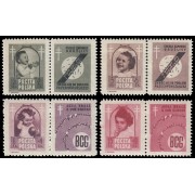 Polonia Poland 544/47 1948 En beneficio de obras contra la tuberculosis MNH