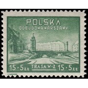 Polonia Poland 526 1948 En beneficio de fondos para la reconstruccción de Varsovia MNH