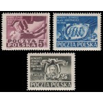 Polonia Poland 541/43 1948 Congreso de la Unión de la clase obrera MNH