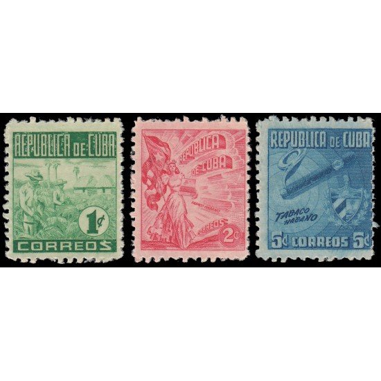 Cuba 314/16 1948 Tabaco Habano MNH Cuba 314/16 1948 Tabaco Habano MNH
