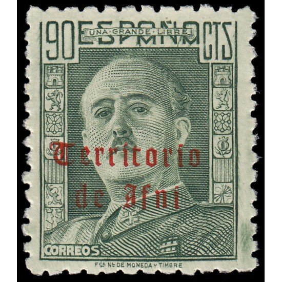 Ifni  49 1948-49 Sellos de España de 1948 habilitados MNH