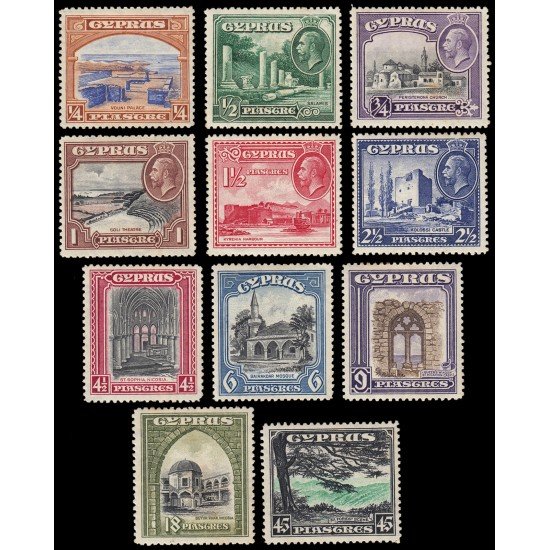 Chipre Cyprius 116/26 1934 Temas varios Rey Jorge V MH Chipre Cyprius 116/26 1934 Temas varios Rey Jorge V MH