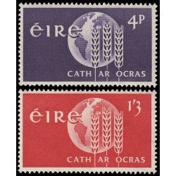 Irlanda Ireland 157/58 1963 Campaña mundial contra el hambre MNH Irlanda Ireland 157/58 1963 Campaña mundial contra el hambre MNH
