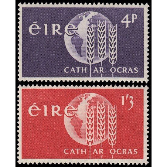 Irlanda Ireland 157/58 1963 Campaña mundial contra el hambre MNH Irlanda Ireland 157/58 1963 Campaña mundial contra el hambre MNH