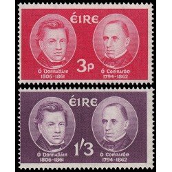 Irlanda Ireland 153/54 1962 Centenario de la muerte de los científicos Donovan y Curry MNH Irlanda Ireland 153/54 1962 Centenario de la muerte de los científicos Donovan y Curry MNH