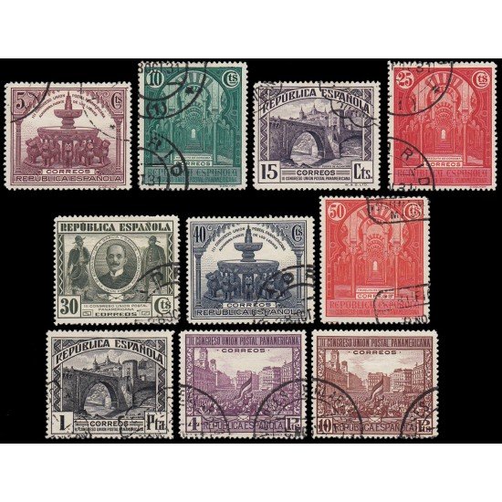 España Spain 604/13 1931 Unión Postal Panamericana Usados España Spain 604/13 1931 Unión Postal Panamericana Usados