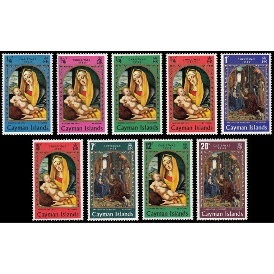 Cayman 244/52 1969 Navidad Pinturas MNH Cayman 244/52 1969 Navidad Pinturas MNH