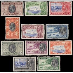 Cayman 89/99 1935 Jorge V y vistas variadas MH