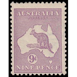 Australia 9a 1912-19 Mapa de la isla y canguro MH Australia 9a 1912-19 Mapa de la isla y canguro MH